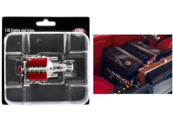 LS3 Engine & Transmission Replica from "1967 Chevrolet C-10 Custom" 1/18 Model by ACME