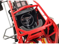 Winged Sprint Car #104+ Jeff Swindell "Octane Boost" Red with Graphics "National Sprint Car Hall of Fame" 1/18 Diecast Model Car by ACME image 3
