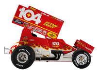 Winged Sprint Car #104+ Jeff Swindell "Octane Boost" Red with Graphics "National Sprint Car Hall of Fame" 1/18 Diecast Model Car by ACME image 4