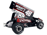 Winged Sprint Car #48 Danny Dietrich "Weikert's Livestock Inc." Gary Kauffman Racing (2024) 1/18 Diecast Model Car by ACME image 3