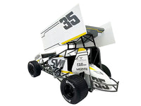 Winged Sprint Car #35 Jamie Veal "SWI Earthworks" White (2025) 1/18 Diecast Model Car by ACME image 3