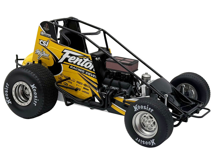 Winged Sprint Car #19 Brent Marks "Fenton Marks Racing" (2026) 1/18 Diecast Model Car by ACME image 2