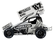 Winged Sprint Car #87 Aaron Reutzel "Power Plus" White (2026) 1/18 Diecast Model Car by ACME image 4