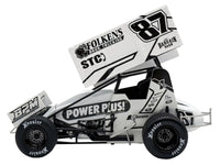 Winged Sprint Car #87 Aaron Reutzel "Power Plus" White (2026) 1/18 Diecast Model Car by ACME image 4