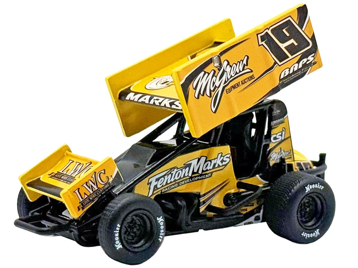 Winged Sprint Car #19 Brent Marks "Fenton Marks Racing" (2026) 1/50 Diecast Model Car by ACME image 2