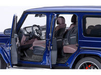 2019 Mercedes-Benz AMG G63 Brilliant Blue Metallic 1/18 Model Car by Autoart image 4