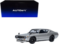 Nissan Skyline 2000GT-R (KPGC110) Tuned Version RHD (Right Hand Drive) Silver Metallic 1/18 Model Car by Autoart image 5