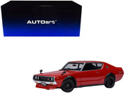 Nissan Skyline 2000GT-R (KPGC110) Tuned Version RHD (Right Hand Drive) Red 1/18 Model Car by Autoart image 5