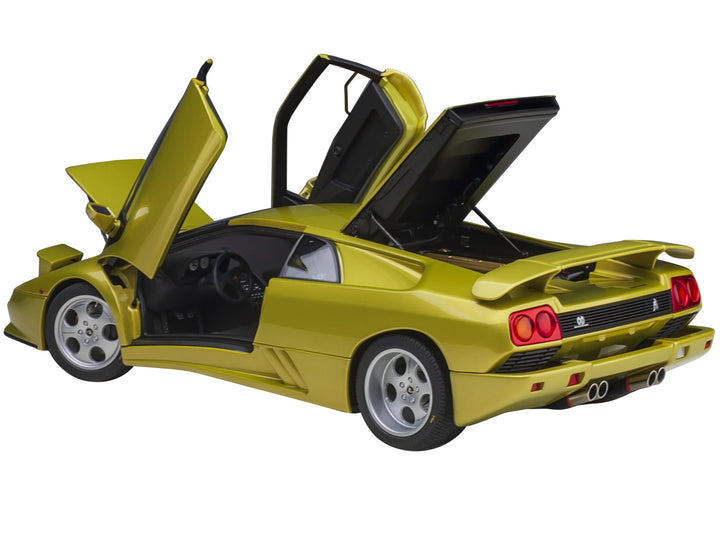 Lamborghini Diablo SE30 Giallo Spyder Yellow Metallic 1/18 Model Car by Autoart image 2