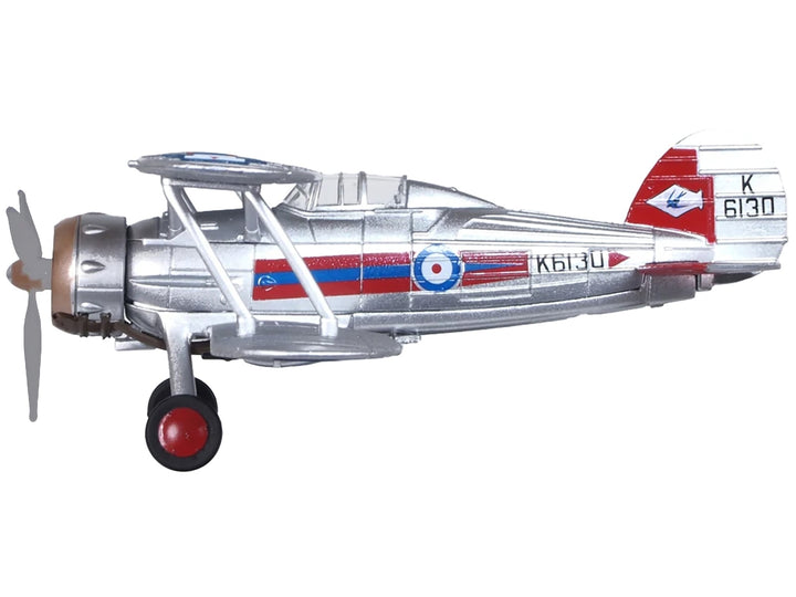 Gloster Gladiator Fighter Aircraft "No. 72 Squadron Church Fenton" (1937) British Royal Air Force "Oxford Aviation" Series 1/72 Diecast Model Airplane by Oxford Diecast image 2