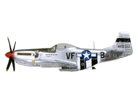 North American P-51D Mustang Fighter Aircraft "Captain Donald Emerson 336th Fighter Squadron 4th Fighter Group 8th AF Debden England" (1944) United States Army Air Forces "Oxford Aviation" Series 1/72 Diecast Model Airpl image 2