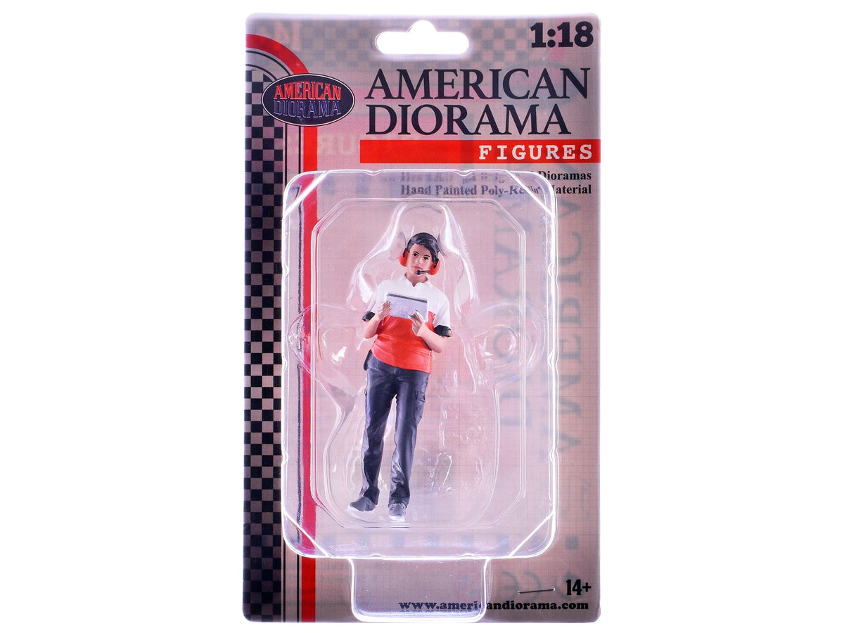 American Diorama Race Crew Figure number 3 hand-painted 1:18 AD-19003, product image 3