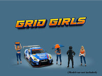 "Grid Girls" 5 piece Diecast Figure Set (4 People Figures 1 Umbrella) Limited Edition to 3600 pieces Worldwide for 1/64 Scale Models by American Diorama image 2