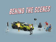 "Behind The Scenes" 7 piece (4 People 3 Accessories) Diecast Figures Set 1/64 Scale Models by American Diorama image 2
