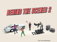 "Behind The Scenes #2" 7 piece (4 People 3 Accessories) Diecast Figures Set 1/64 Scale Models by American Diorama image 3