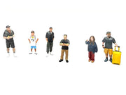 "Influencers" 6 piece Diecast Figure Set Limited Edition for 1/64 Scale Models by American Diorama image 2