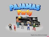 "Pajamas Party" 6 piece Diecast Figure Set (6 Figures) Limited Edition for 1/64 Scale Models by American Diorama image 3