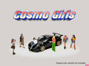 "Cosmo Girls" 6 piece Diecast Figure Set (6 Figures) Limited Edition for 1/64 Scale Models by American Diorama image 3