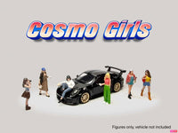 "Cosmo Girls" 6 piece Diecast Figure Set (6 Figures) Limited Edition for 1/64 Scale Models by American Diorama image 3