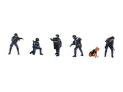 "Tactical Ops Bravo Team" 6 piece Diecast Figure Set (6 Figures) Limited Edition for 1/64 Scale Models by American Diorama image 2
