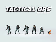 "Tactical Ops Alpha Team" 6 piece Diecast Figure Set (6 Figures) Limited Edition for 1/64 Scale Models by American Diorama image 3