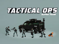"Tactical Ops Alpha Team" 6 piece Diecast Figure Set (6 Figures) Limited Edition for 1/64 Scale Models by American Diorama image 4