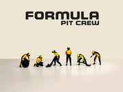 "Formula Pit Crew - Team Orange" 6 piece Diecast Figure Set (6 Figures) Limited Edition for 1/64 Scale Models by American Diorama image 3