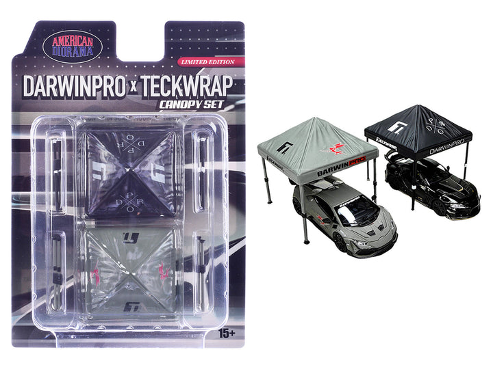 "DarwinPro x Teckwrap" Canopy 2 Piece Set Limited Edition for 1/64 Scale Models by American Diorama