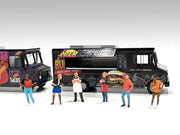 Food Truck "The Burger Truck" Black with Graphics 1/64 Diecast Model by American Diorama image 2