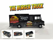 Food Truck "The Burger Truck" Black with Graphics 1/64 Diecast Model by American Diorama image 3