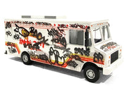 Food Truck "The Graffiti Truck" White with Graphics 1/64 Diecast Model by American Diorama image 2