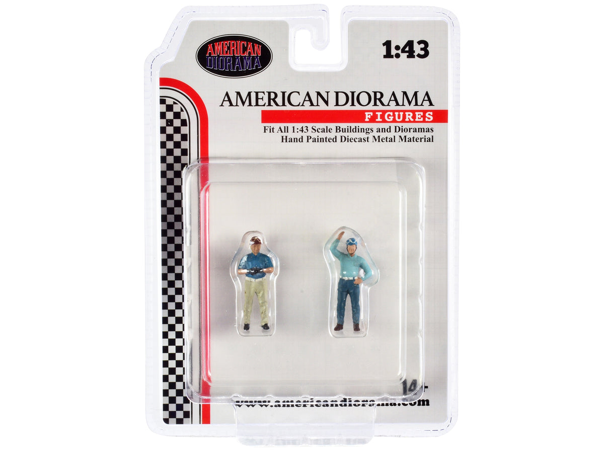 "Racing Legends" 50's Set of 2 Diecast Figures for 1/43 Scale Models by American Diorama image 4