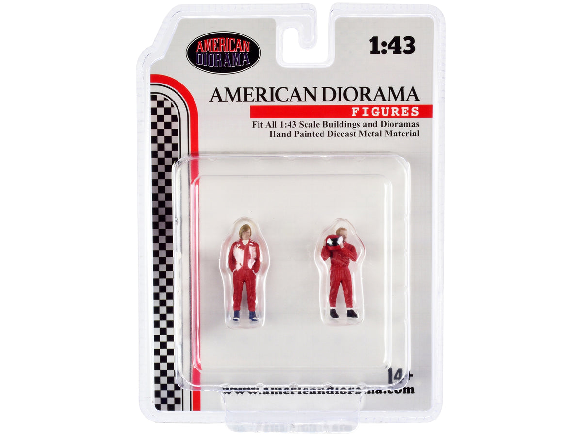 "Racing Legends" 70's Set of 2 Diecast Figures for 1/43 Scale Models by American Diorama image 4