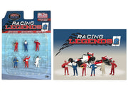 "Racing Legends 2" 6 piece Diecast Set (6 Driver Figures) Limited Edition to 4800 pieces Worldwide for 1/64 Scale Models by American Diorama image 2