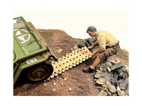 "4X4 Mechanic" Figure 2 with Board Accessory for 1/18 Scale Models by American Diorama image 3