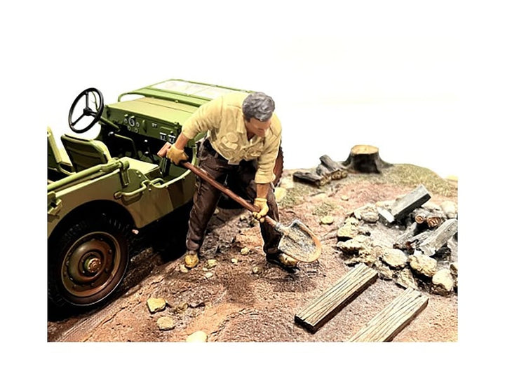 "4X4 Mechanic" Figure 4 for 1/18 Scale Models by American Diorama image 2