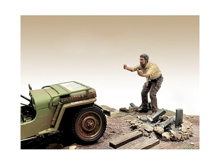 "4X4 Mechanic" Figure 6 for 1/18 Scale Models by American Diorama image 2