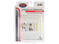 "4X4 Mechanics" 2 Piece Diecast Figure Set 4 for 1/43 Scale Models by American Diorama image 4