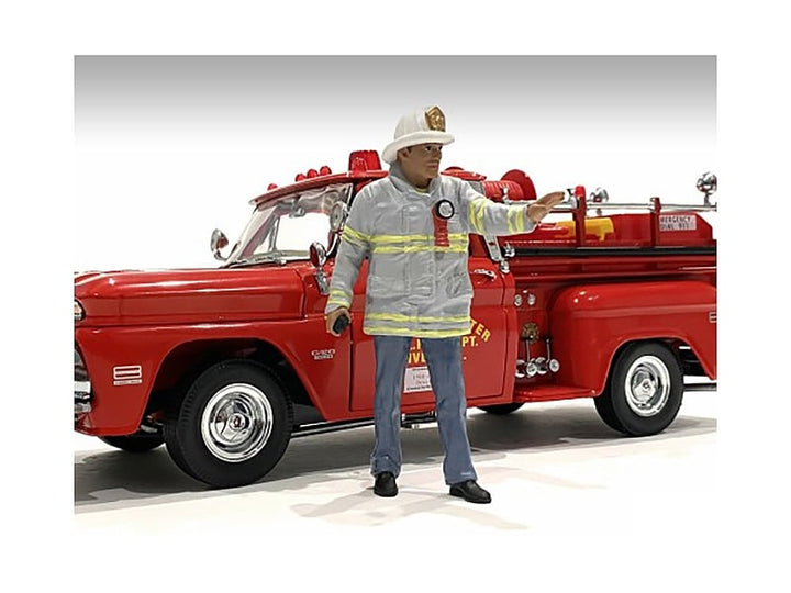 "Firefighters" Fire Captain Figure for 1/18 Scale Models by American Diorama image 2