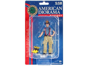 "Firefighters" Getting Ready Figure with Boots Accessory for 1/18 Scale Models by American Diorama image 2