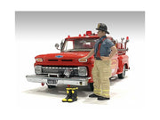 "Firefighters" Getting Ready Figure with Boots Accessory for 1/18 Scale Models by American Diorama image 3