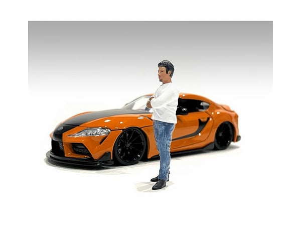 American Diorama Car Meet 3 figure 8 hand-painted 1:18 AD76333, product image 1