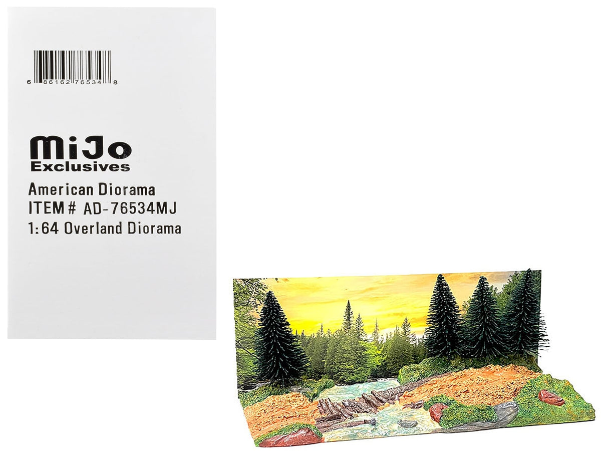 "Overland Off-Road" Diorama with Forest Background for 1/64 Scale Models by American Diorama image 2