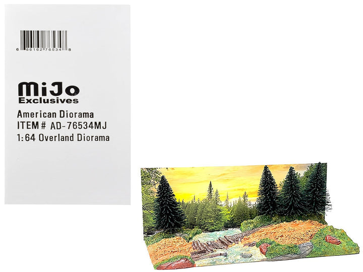 "Overland Off-Road" Diorama with Forest Background for 1/64 Scale Models by American Diorama image 2