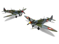 Level 2 Model Kit Supermarine Spitfire Mk.IXe Fighter Aircraft with 3 Scheme Options 1/48 Plastic Model Kit by Airfix image 3