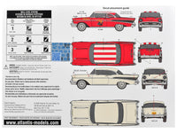 Skill 3 Model Kit 1957 Chevrolet Bel Air Hardtop 1/25 Scale Model by Atlantis image 4