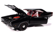 1969 Dodge Coronet Super Bee "Muscle Car & Corvette Nationals" (MCACN) Black with Red Interior "American Muscle" Series 1/18 Diecast Model Car by Auto World image 2