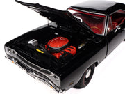 1969 Dodge Coronet Super Bee "Muscle Car & Corvette Nationals" (MCACN) Black with Red Interior "American Muscle" Series 1/18 Diecast Model Car by Auto World image 3