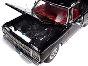 1979 Dodge Adventurer Sweptline Pickup Truck Black with Red Interior "American Muscle" Series 1/18 Diecast Model Car by Auto World image 4