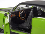 1970 Dodge Charger R/T "Muscle Car & Corvette Nationals" (MCACN) Sublime Green with Black Stripes and Black Vinyl Top "American Muscle" Series 1/18 Diecast Model Car by Auto World image 4